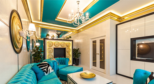 цветная лепнина